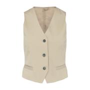 Dames Ariele Gilet Vest Nine In The Morning , Beige , Dames