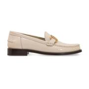 Maryan Leren Loafers met Goudkleurige Hardware Salvatore Ferragamo , B...