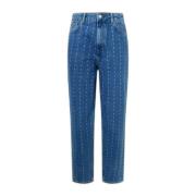 Medium Denim Wortel Fit Jeans Pepe Jeans , Blue , Dames