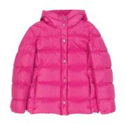 Gewatteerde donsjas met capuchon Boutique Moschino , Pink , Dames