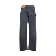 Grijze Twisted Leg Jeans JW Anderson , Gray , Dames