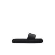 Teenslippers Sliders Moncler , Black , Dames