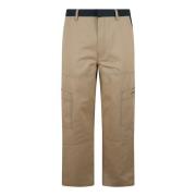 Cargo Straight Broek Off White , Beige , Heren