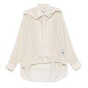 Beige Dubbellaagse Shirt Mihara Yasuhiro , White , Dames