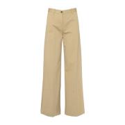 Chino Palazzo Broek Beige Nine In The Morning , Beige , Dames