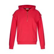 Rode Katoenmix Functionele Sweatshirt Liu Jo , Red , Dames