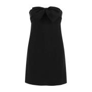 Mini-jurk met strikdetail Saint Laurent , Black , Dames