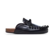 Zwarte leren sandalen met strikdetail JW Anderson , Black , Dames