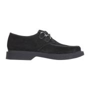 Suede Derbies met Rubberen Zool Saint Laurent , Black , Heren