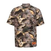 Camouflage Print Logo T-shirt Mannen Heron Preston , Multicolor , Here...