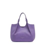 Middelgrote tas van graanleer Gianni Chiarini , Purple , Dames