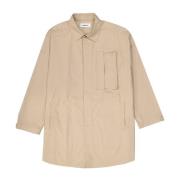 Katoenen overhemd met voorlogo detail Ambush , Beige , Heren