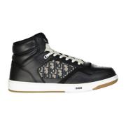 Oblique High-Top Sneakers Dior , Black , Heren