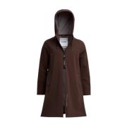 Lichtgewicht Matte Rits Regenjas Stutterheim , Brown , Dames