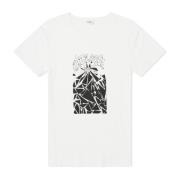 Gedrukt Katoenen T-shirt Mannen Japan Celine , White , Heren