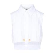 Witte Blouse Camicia EF Bianca Elisabetta Franchi , White , Dames