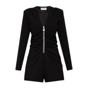 Hart Applicatie Lange Mouw Jumpsuit Saint Laurent , Black , Dames