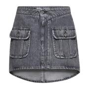 Grijze Gerende Rok met Knoopdetails JW Anderson , Gray , Dames