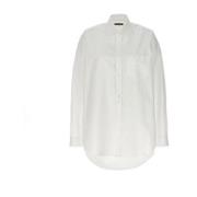 Oversize Poplin Shirt Vrouwen Italië Gemaakt Balenciaga , White , Dame...