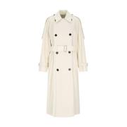 Katoenen trenchcoat met riem Burberry , Beige , Dames