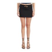 Wollen Minirok Diesel , Black , Dames