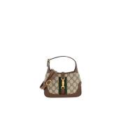 Jackie 1961 GG Supreme Mini Tas Gucci , Brown , Dames