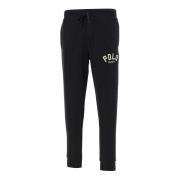 Zwarte Katoenen Classics Jogger Broek Polo Ralph Lauren , Black , Here...