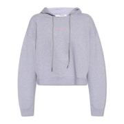 Hoodie Sweatshirt met Trekkoord Capuchon Stella McCartney , Gray , Dam...