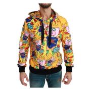 Gele hoodie met varkensmotief Dolce & Gabbana , Multicolor , Heren