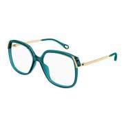 Oversized vierkant frame met metalen pootjes Chloé , Green , Unisex