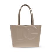 Kleine Tote Tas van Beige Leer Dolce & Gabbana , Brown , Dames