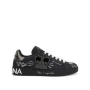 Portofino Sneakers Dolce & Gabbana , Black , Heren