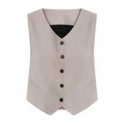 ‘Aleida’ Vest AllSaints , Beige , Dames