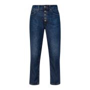 Lichte Denim Straight Leg Jeans Dondup , Blue , Dames