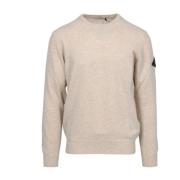 Kasjmiermix Crew Neck Sweater Roy Roger's , Beige , Heren