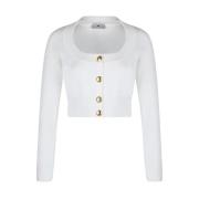 Witte Vest met Maïssteek Elisabetta Franchi , White , Dames