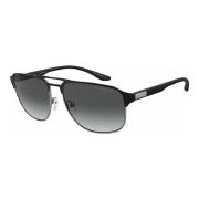 2144 Zonnebril in Gunmetal/Zwart Emporio Armani , Black , Heren