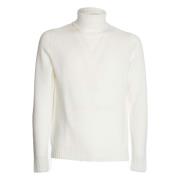 Turtleneck Sweater Bianco Aw24 Dondup , White , Heren