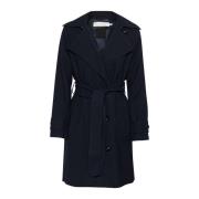 Blauwe Trenchcoat Ulrykaiw Stijl InWear , Blue , Dames