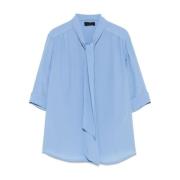 Lichtblauwe Oversized Blouse Liu Jo , Blue , Dames