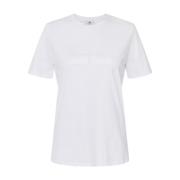 Casual katoenen T-shirt voor vrouwen Elisabetta Franchi , White , Dame...