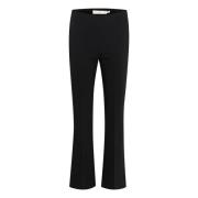 Bootcut Zwarte Broek met Hoge Taille InWear , Black , Dames