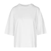 Katoenen T-shirt met ronde hals Max Mara Weekend , White , Dames