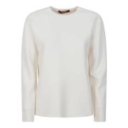 Witte Jersey Longsleeve Top Max Mara Studio , White , Dames