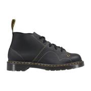 Zwarte Leren Veterschoenen Dr. Martens , Black , Heren