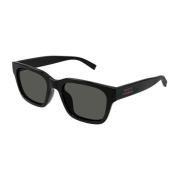 Stijlvolle zonnebril met donkergrijze lenzen Gucci , Black , Unisex