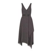 Elegante Zwarte Avondjurk Dior , Gray , Dames