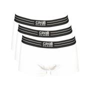 Heren Boxershorts met Elastische Tailleband Cavalli Class , White , He...