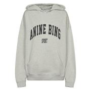 Heather Grey Harvey Sweatshirt Anine Bing , Gray , Dames