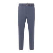 Grijze Blauwe Wollen Broek Sacai , Blue , Heren